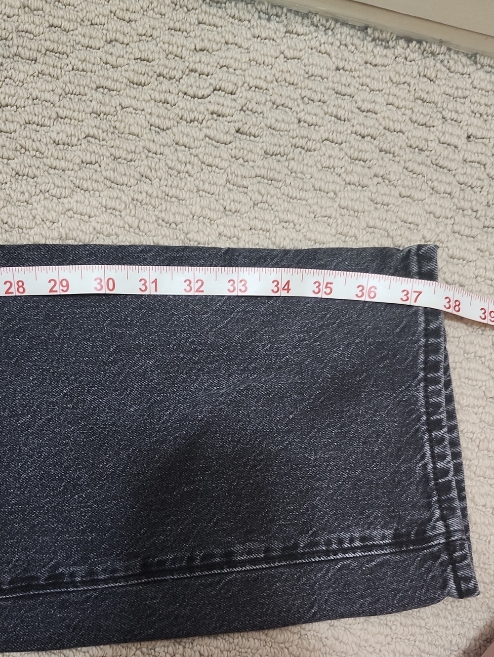 GU (UNIQLO Japan) Black/Grey High-Waist Jeans, Size 25 Waist, EUC 👖 (Worn Once) - Picture 10 of 12